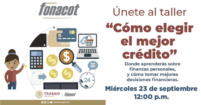 ¿CÓMO HACER ENTEROS A FONACOT A 
TRAVÉS DEL PORTAL MULTIBANCOS?: 
ESTE TALLER SE ENFOCA EN EL 
PROCESO DE LAS RETENCIONES Y 
PAGOS DE LOS CRÉDITOS OTORGADOS 
A LOS TRABAJADORES, VÍA CENTRO 
DE TRABAJO.
CURSOSCAPACITACION@CANACINTRAS
LP.ORG.MX O 4441987800.