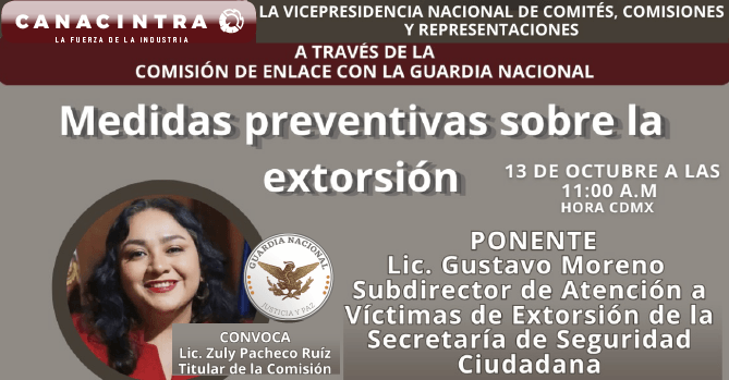 ESTIMADAS Y ESTIMADOS: LA 
VICEPRESIDENCIA NACIONAL DE 
COMITÉS, COMISIONES, A TRAVÉS DE 
LA COMISIÓN DE ENLACE CON LA 
GUARDIA NACIONAL, TIENE EL GUSTO 
DE INVITARLES A LA REUNIÓN 
VIRTUAL: 