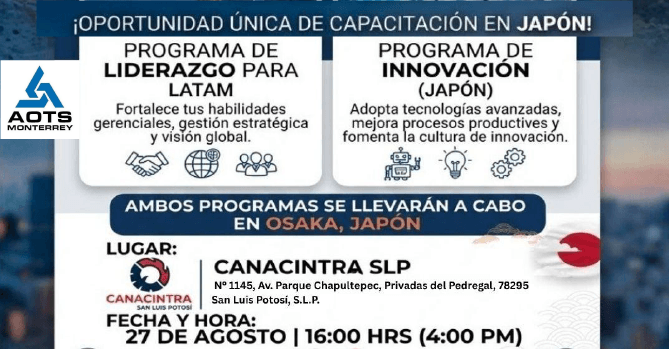 ESTIMADO SOCIO: LE RECORDAMOS 
QUE EL DÍA DE MAÑANA SERÁ LA 
PRESENTACIÓN DE PROGRAMAS DE 
ENTRENAMIENTO AOTS: 