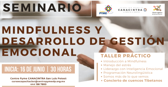 Te invitamos a ser parte del Seminario MINDFULNESS Y DESARROLLO DE GESTIÓN EMOCIONAL, taller práctico.
