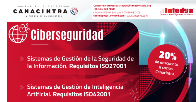 FORMACIÓN E-LEARNING: 
CIBERSEGURIDAD EN SISTEMAS DE 
GESTIÓN DE LA SEGURIDAD DE LA 
INFORMACIÓN Y SISTEMAS DE GESTIÓN 
DE LA INTELIGENCIA ARTIFICIAL.