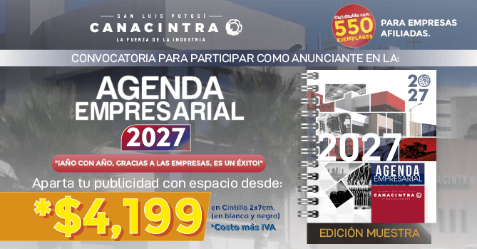 TE INVITAMOS A PARTICIPAR EN LA 
AGENDA EMPRESARIAL 2027: LLEVA 
TUS PRODUCTOS Y SERVICIOS A LAS 
GRANDES INDUSTRIAS A TRAVÉS DE 
UN FORMATO FÍSICO DE GRAN 
IMPACTO Y BAJO COSTO.